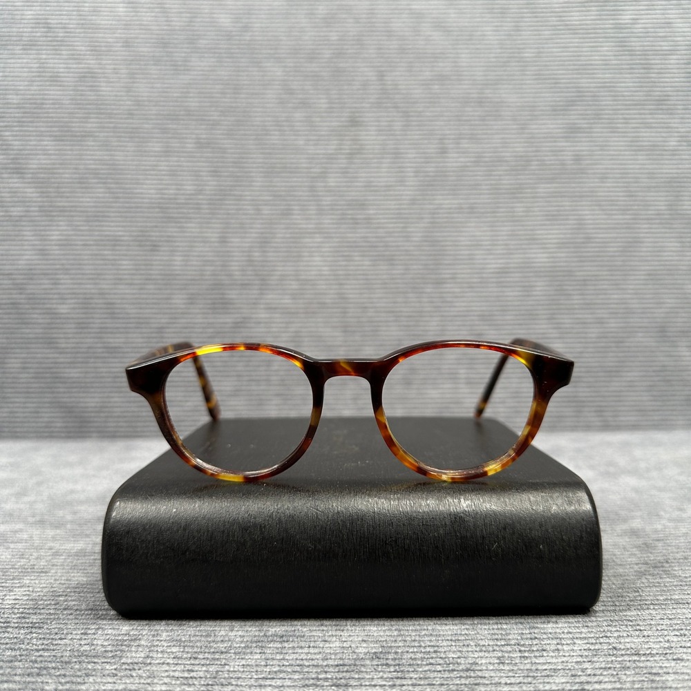 Masunaga Koki Tortoise Shell Round Eyeglass Frames Japan 47-21-145 Mens Womens